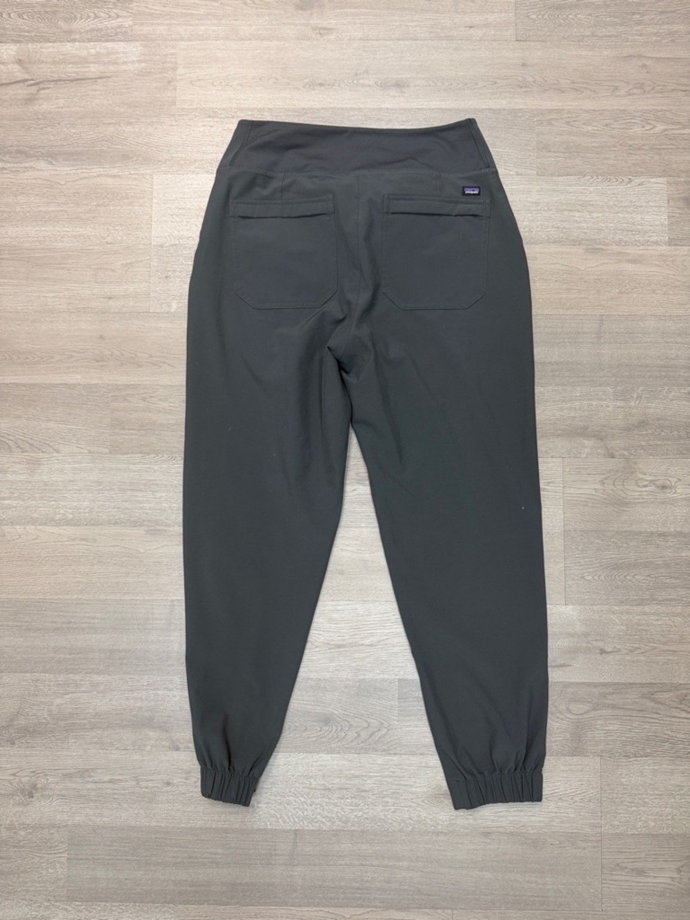 Patagonia Gray Happy Hike Studio Pants Sz Small in Gray! - Picture 9 of 10
